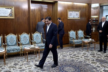 حضور محمد مخبر معاون اول رئیس جمهور در محل دیدار با معاون نخست وزیر روسیه