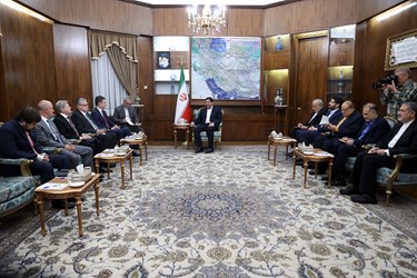 دیدار مالکساندر نواک معاون نخست وزیر روسیه و هیات همراه با محمد مخبر معاون اول رئیس جمهور