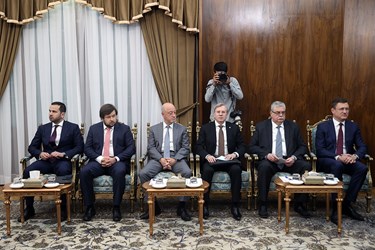 مالکساندر نواک معاون نخست وزیر روسیه و هیات همراه در دیدار با معاون اول رئیس جمهور