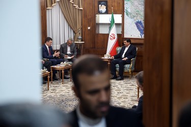 دیدار مالکساندر نواک معاون نخست وزیر روسیه با محمد مخبر معاون اول رئیس جمهور