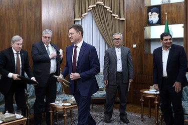 مالکساندر نواک معاون نخست وزیر روسیه و هیات همراه در دیدار با معاون اول رئیس جمهور