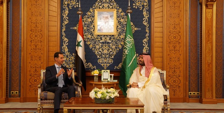 دیدار بشار اسد با ولی‌عهد سعودی؛ روابط ریاض-دمشق به سود منطقه است