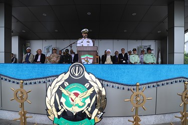 سخنرانی امیر دریادار شفقت فرمانده دانشگاه علوم دریایی نوشهر 