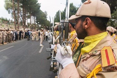 تشییع پیکر مطهر 5 شهید مرزبانی در زاهدان
