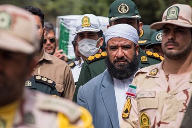 تشییع پیکر مطهر 5 شهید مرزبانی در زاهدان