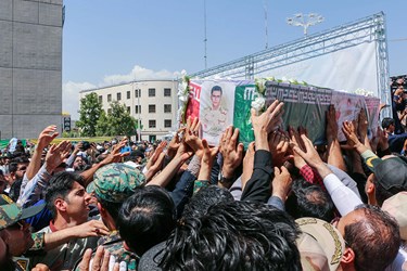 تشییع پیکر ۳ شهید مرزبان خراسانی در مشهد مقدس