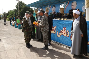 صبحگاه مشترک نیروهای مسلح قم به مناسبت 3 خرداد