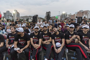 مراسم جشن قهرمانی تیم بسکتبال شهرداری گرگان 