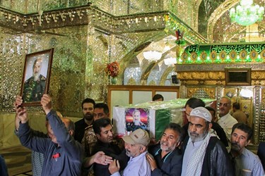 آیین تشییع پیکر «شهید بازیار» در شیراز