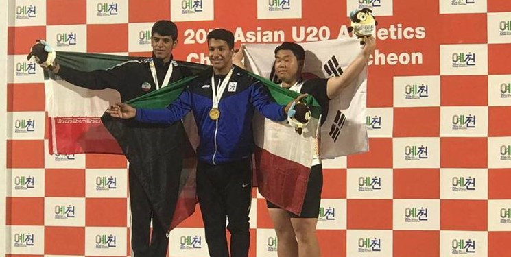 نایب قهرمانی پرتابگر جوان ایران در مسابقات دوومیدانی قهرمانی آسیا