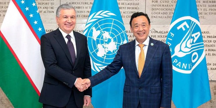 دیدار رئیس جمهور ازبکستان با رئیس «فائو» در ایتالیا