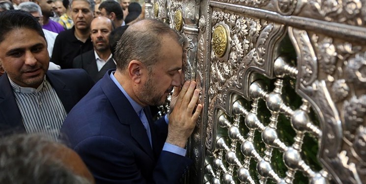 وزیر امور خارجه حرم حضرت معصومه(س) را زیارت کرد+تصاویر