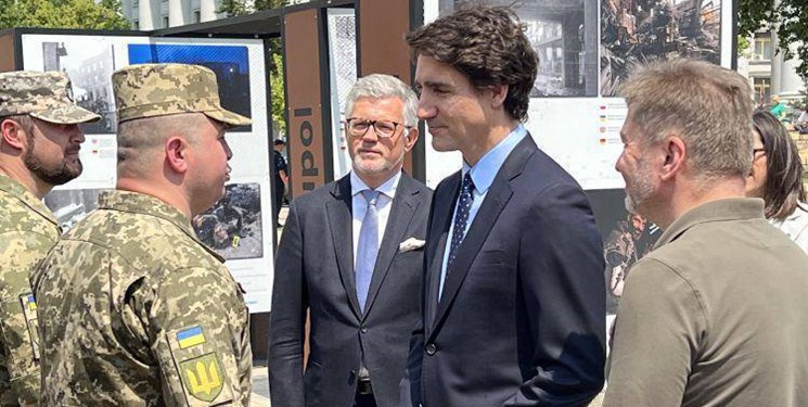 نخست‌وزیر کانادا وارد اوکراین شد