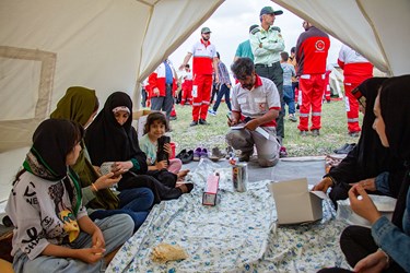 مانور اسکان هزارنفری اضطراری هلال احمر منطقه ای شمالغرب کشور
