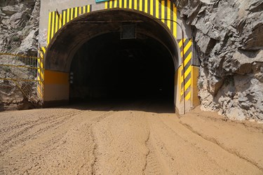 بازگشایی تونل مسدود شده جاده چالوس 
