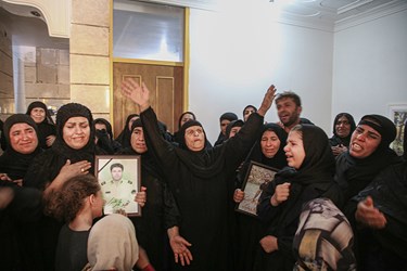 عزاداری همسر و فرزندان شهید محمد قنبری در منزل آن شهید