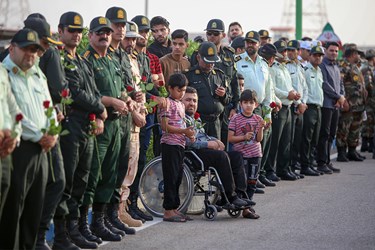   تشییع و وداع با پیکر شهید «محمد قنبری» در اهواز