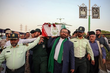   تشییع و وداع با پیکر شهید «محمد قنبری» در اهواز