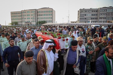   تشییع و وداع با پیکر شهید «محمد قنبری» در اهواز