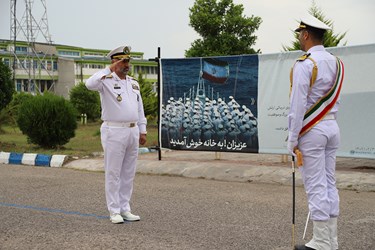 حضور امیر دریادار حمزه علی کاویانی جانشین فرمانده نیزوی دریایی ارتش  