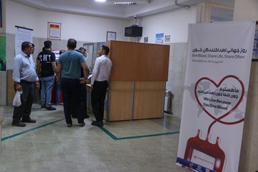 صف داوطلبان اهدا خون 