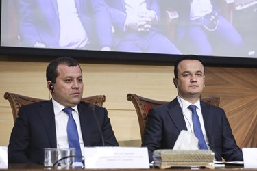 لذیذ قدرت اف وزیر سرمایه گذاری صنعت و تجارت ازبکستان در همایش تجاری ایران و ازبکستان