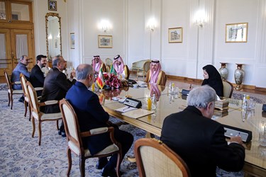 دیدار فیصل بن فرحان وزير امور خارجه عربستان سعودی با امير عبداللهيان وزیر امور خارجه کشورمان 