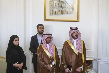 هیات عربستانی همراه فیصل بن فرحان وزير امور خارجه عربستان سعودی