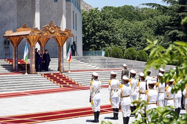 استقبال رسمی از رئیس جمهور ازبکستان