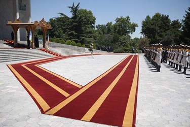 استقبال رسمی از رئیس جمهور ازبکستان