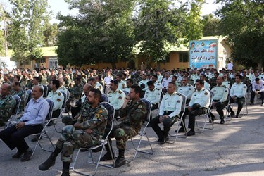 حضور نیروهای نظامی و انتظامی در مراسم 