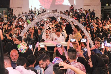 شب رویایی 200 تازه عروس و داماد آباده‌ای