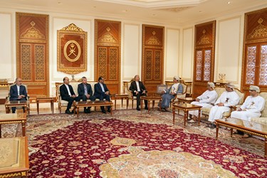 دیدار  امیرعبداللهیان وزیر امور خارجه جمهوری اسلامی ایران با ارتشبد سلطان بن محمد النعمانی وزیر مکتب‌ سلطانی عمان