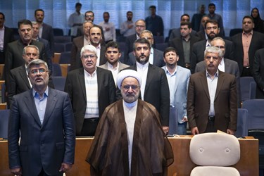 حجت‌الاسلام محمد مصدق، معاون اول قوه قضائیه و   محمدباقر الفت، معاون منابع انسانی و امور فرهنگی قوه قضائیه 