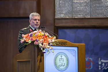سخنرانی سردار محمد شرفی، جانشین معاون هماهنگ کننده فراجا در  همایش امنیت سرمایه گذاری