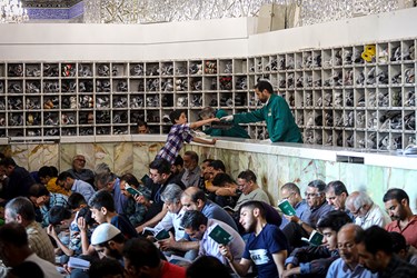 مراسم پر فیض دعای عرفه در حرم مطهر رضوی