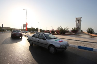 آئین استقبال از شناگران جانباز استان فارس در قشم 