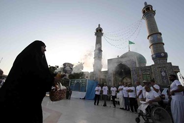 آئین استقبال از شناگران جانباز استان فارس در قشم 