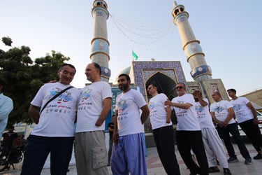 آئین استقبال از شناگران جانباز استان فارس در قشم 