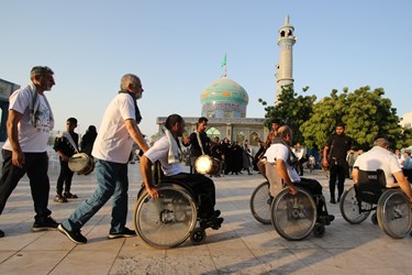 آئین استقبال از شناگران جانباز استان فارس در قشم 