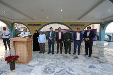 سخنرانی اسماعیل دلشاد پایه گذار کاروان شنای میثاق در خلیج فارس