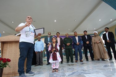 آئین استقبال از شناگران جانباز استان فارس در قشم 