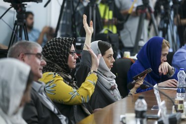 حضور اصحاب رسانه در نشست خبری  ناصر کنعانی سخنگوی وزارت امور خارجه