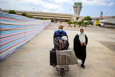 استقبال از نخستین کاروان حجاج ایرانی از فرودگاه شهدای ساری به کشور