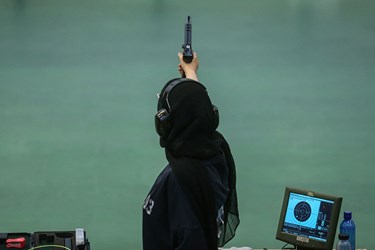مسابقات آزاد تپانچه بانوان گرامیداشت شهید مدافع امنیت سید روح‌الله عجمیان در مجموعه ورزشی آزادی 