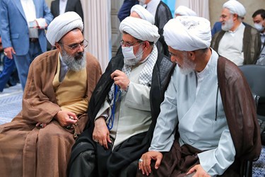 در حاشیه دیدار جمعی از مبلغان و طلاب حوزه‌های علمیه با رهبر انقلاب