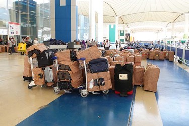 اعزام حجاج ایرانی به کشور در فرودگاه جده 