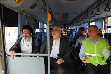 بازدید حجت الاسلام سید عبدالفتاح نواب سرپرست حجاج ایرانی و نماینده بعثه مقام معظم رهبری از نحوه اعزام حجاج ایرانی و حمل و نقل درون شهری مکه