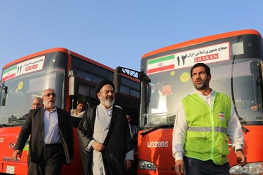 بازدید حجت الاسلام سید عبدالفتاح نواب سرپرست حجاج ایرانی و نماینده بعثه مقام معظم رهبری از نحوه اعزام حجاج ایرانی و حمل و نقل درون شهری مکه