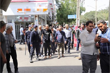 بازسازی صحنه جرم اراذل و اوباش خیابان نواب قزوین